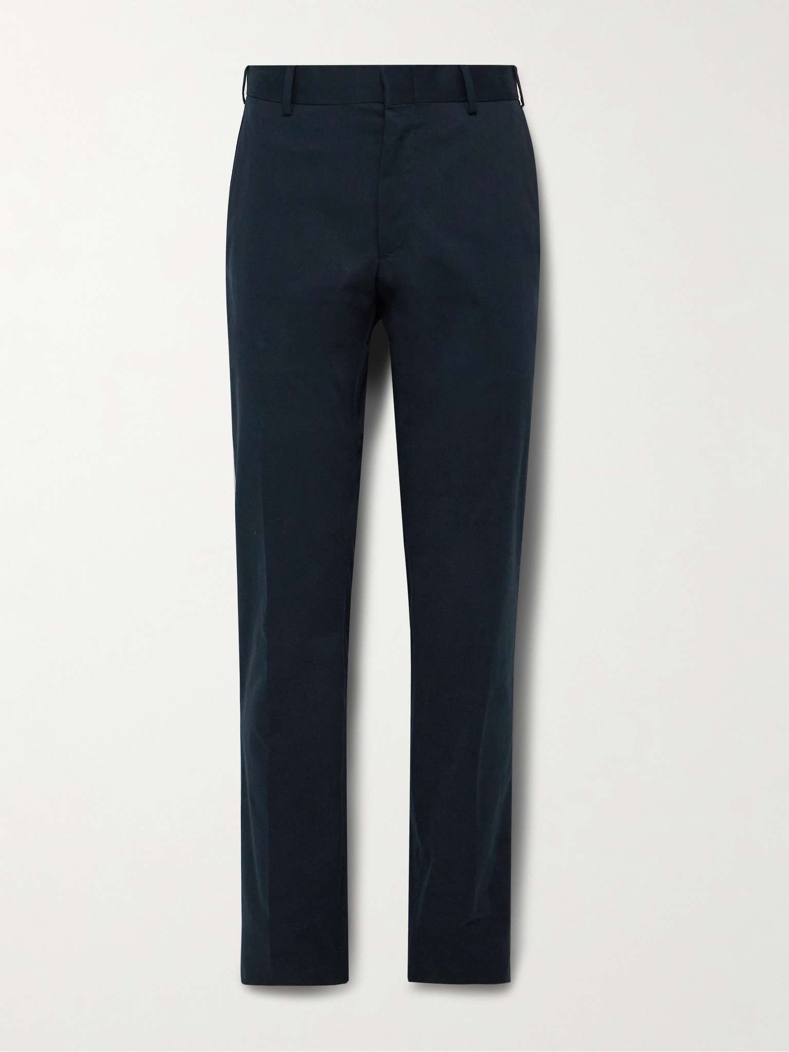 Pienza Slim-Fit Straight-Leg Cotton-Blend Twill Trousers - 1