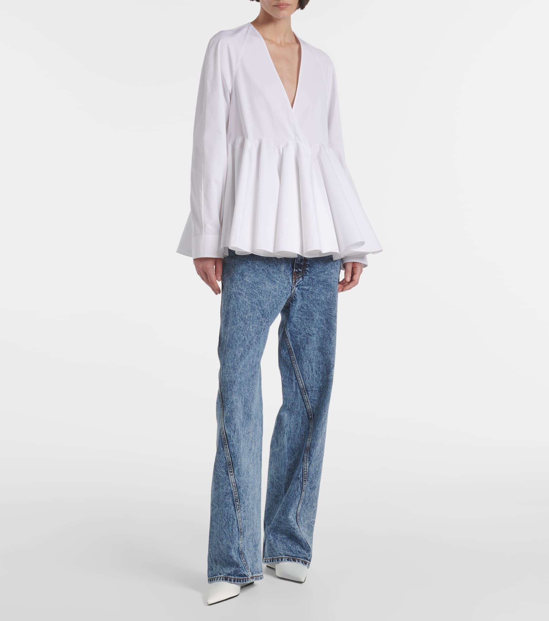 Flare cotton blouse - 2