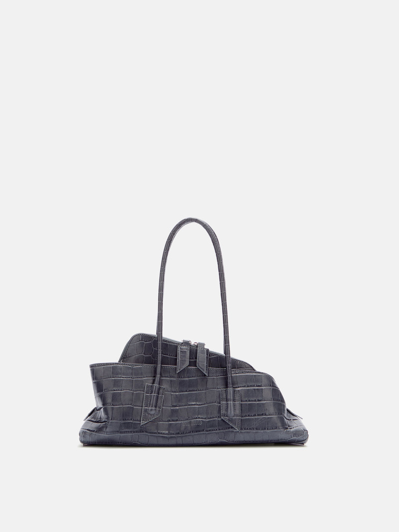 ''LA PASSEGGIATA SMALL'' DARK GREY TOP HANDLE 1