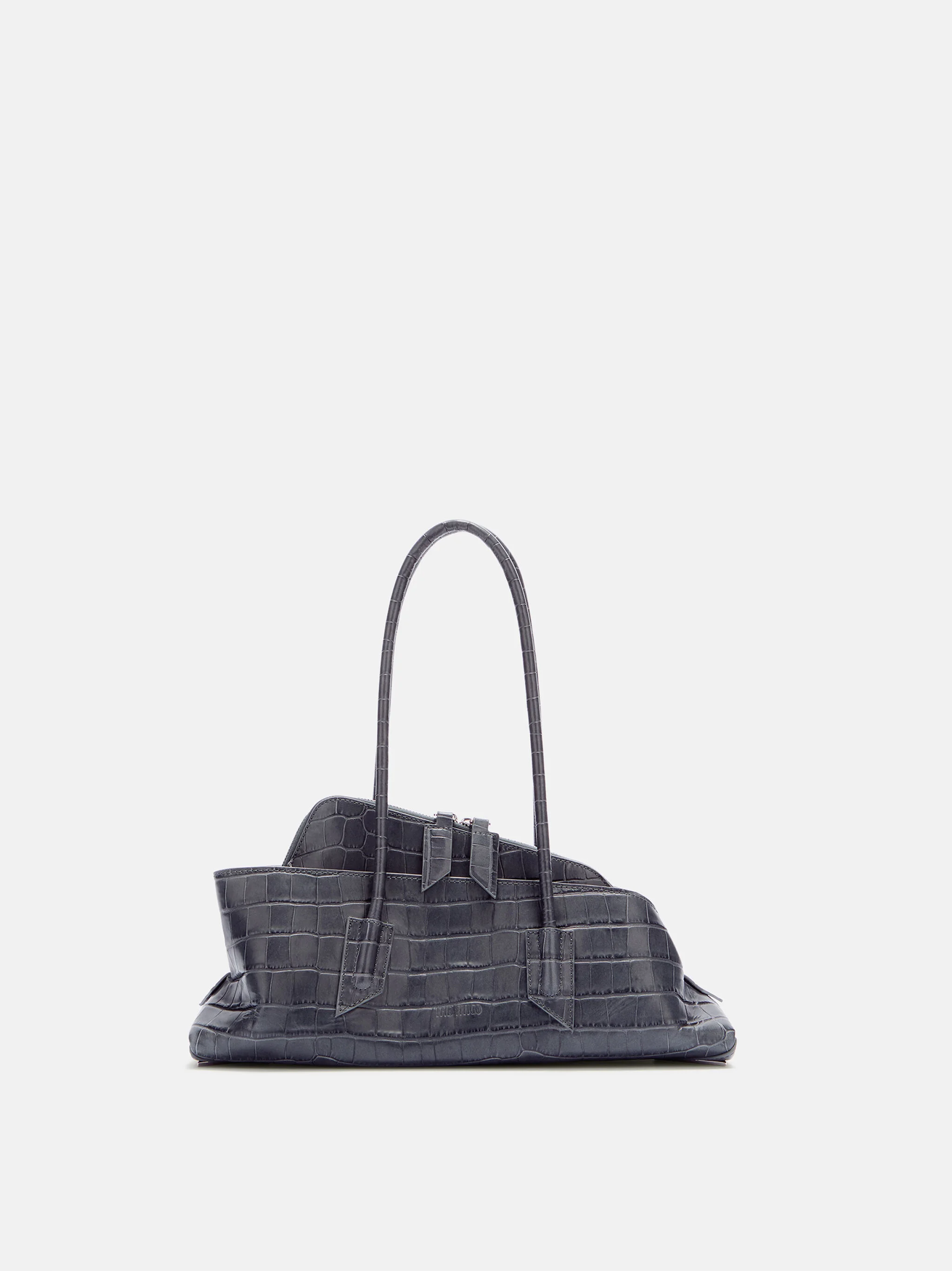 ''LA PASSEGGIATA SMALL'' DARK GREY TOP HANDLE - 1