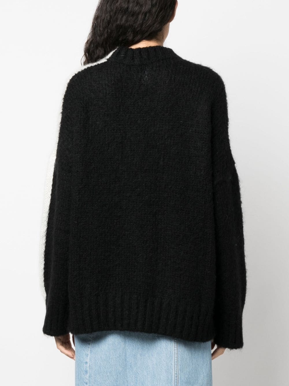 colour-block crew-neck jumper - 4