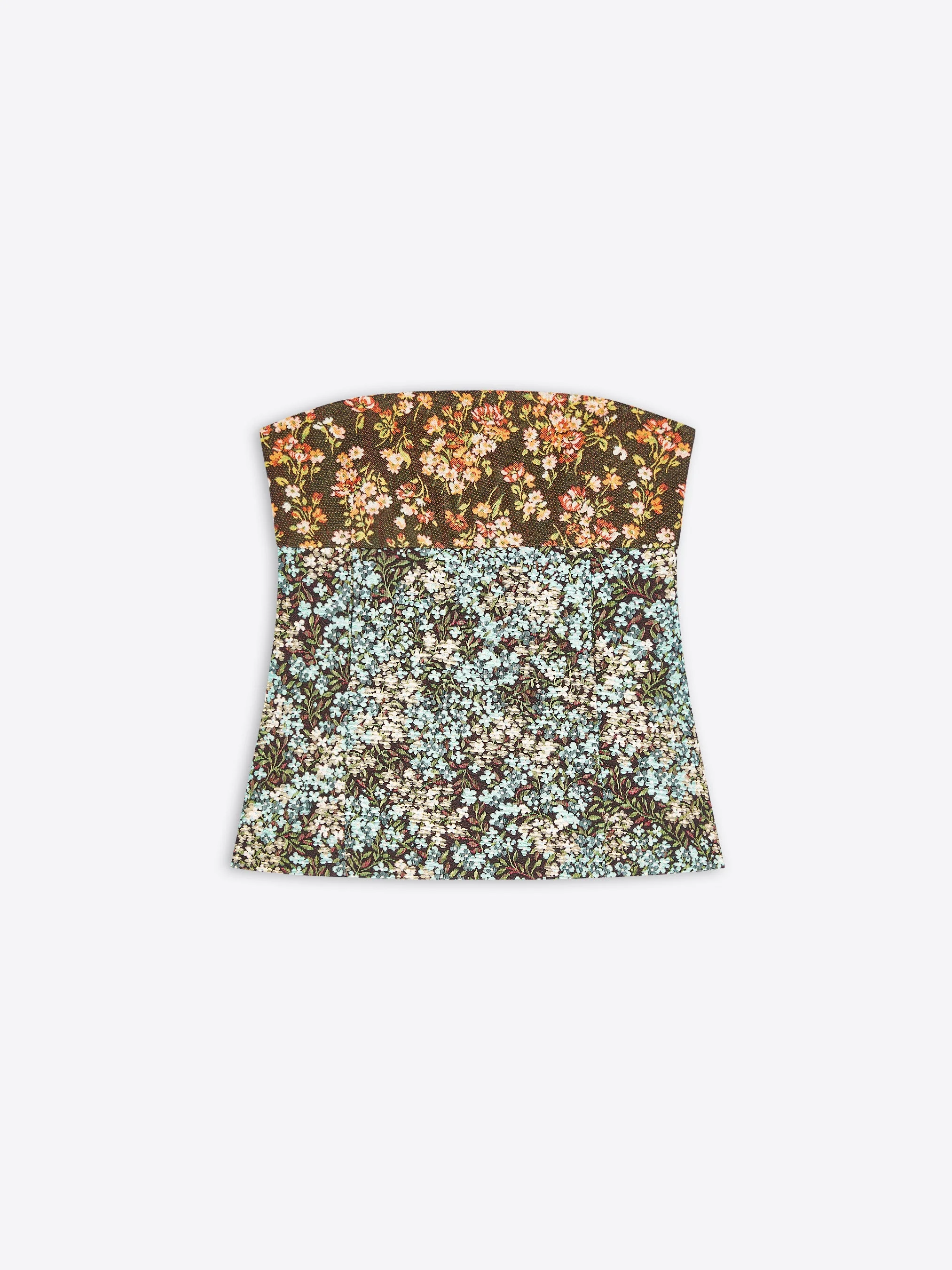 FLORAL BUSTIER TOP - 1