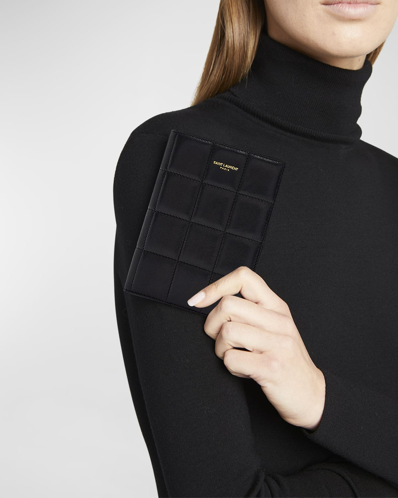SAINT LAURENT Passport Case in Quilted Smooth Leather outlook