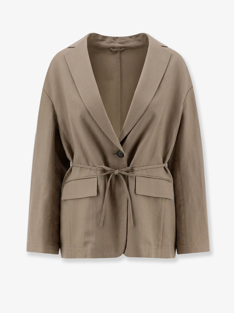 Viscose And Linen Blend Blazer 1