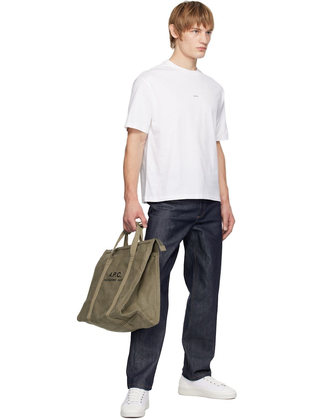White Boxy Micro Logo T-shirt - 4