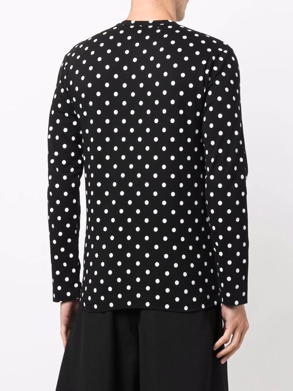 polka dot-print long-sleeved T-shirt - 4