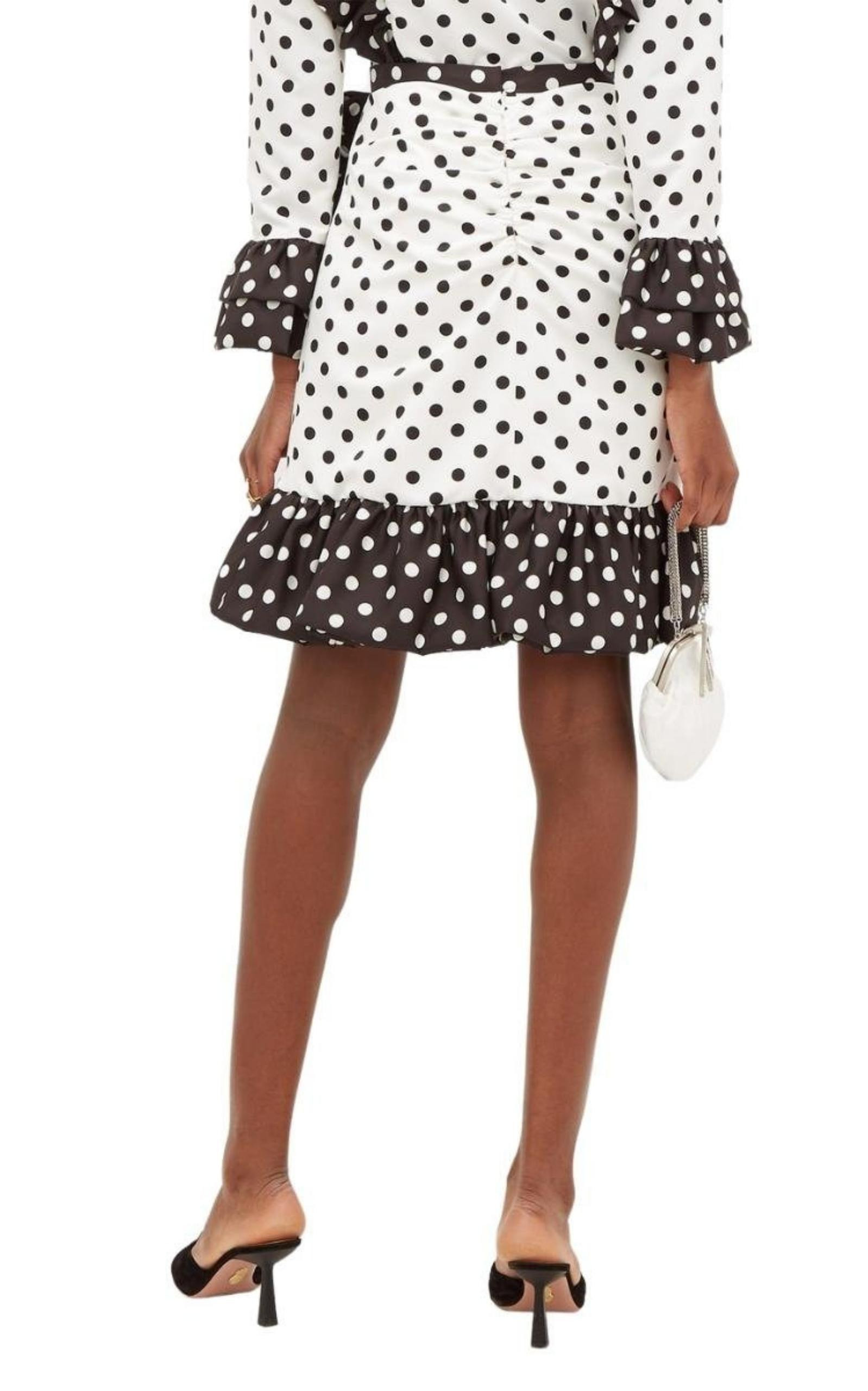 Ruffled polka-dot skirt - 4