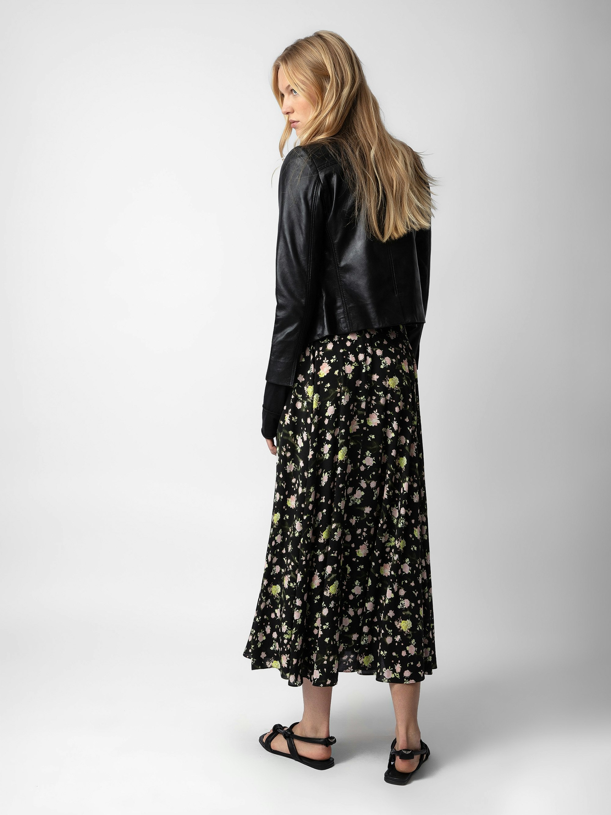 Joyo Soft Crinkle Roses Skirt - 3