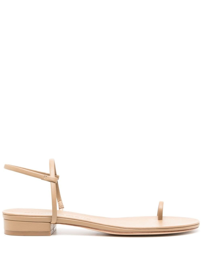 Edith flat leather sandals 1
