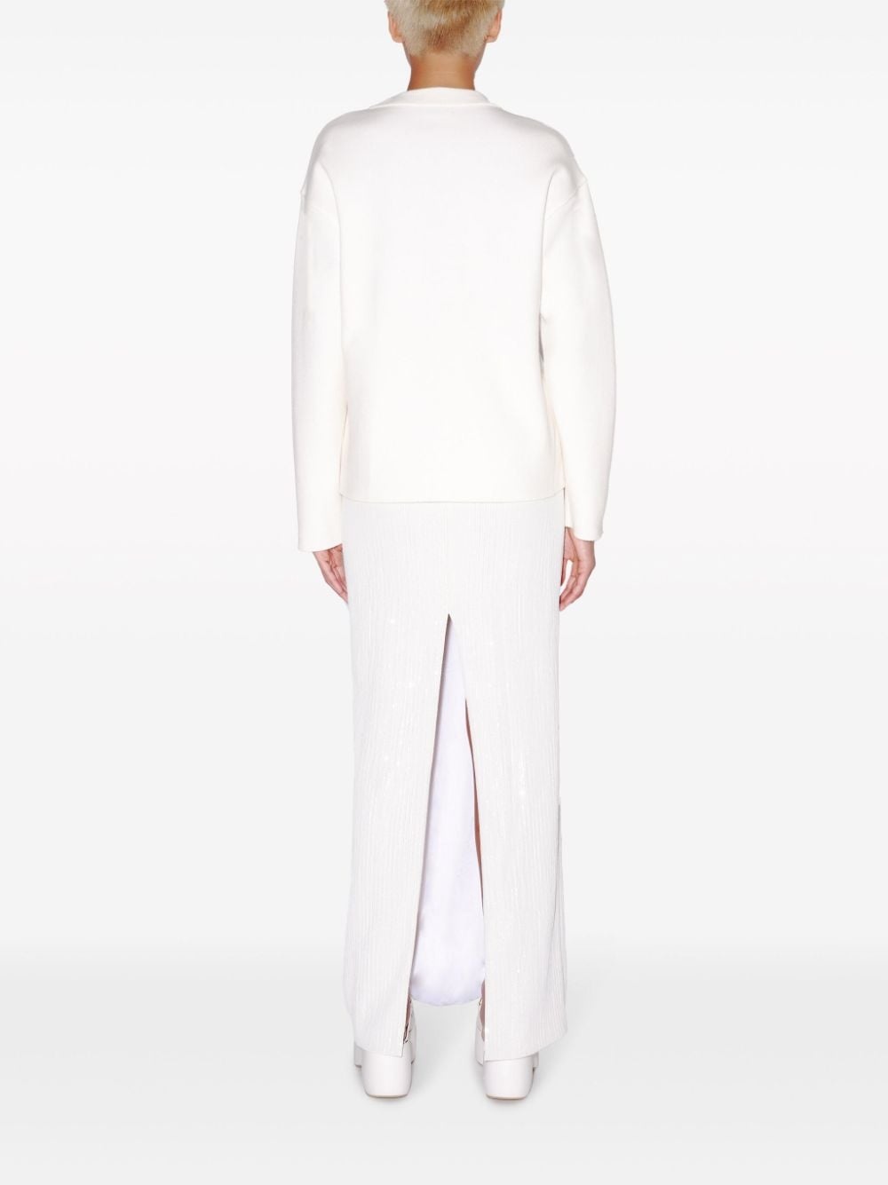 crew-neck double-face jumper - 4