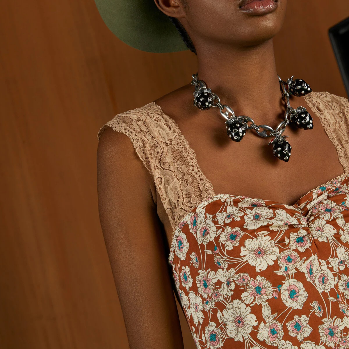 Floral print cotton dress - 4