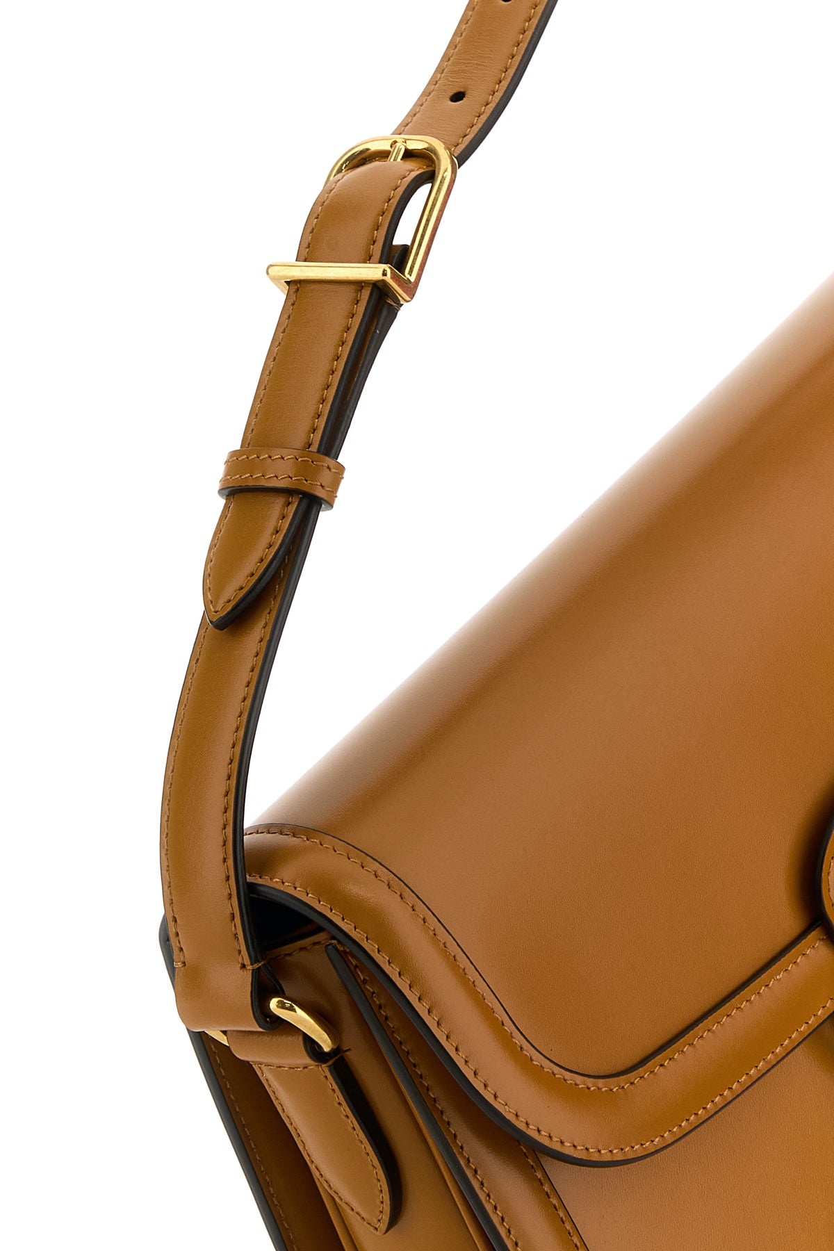 Camel leather 9TO5 shoulder bag - 4