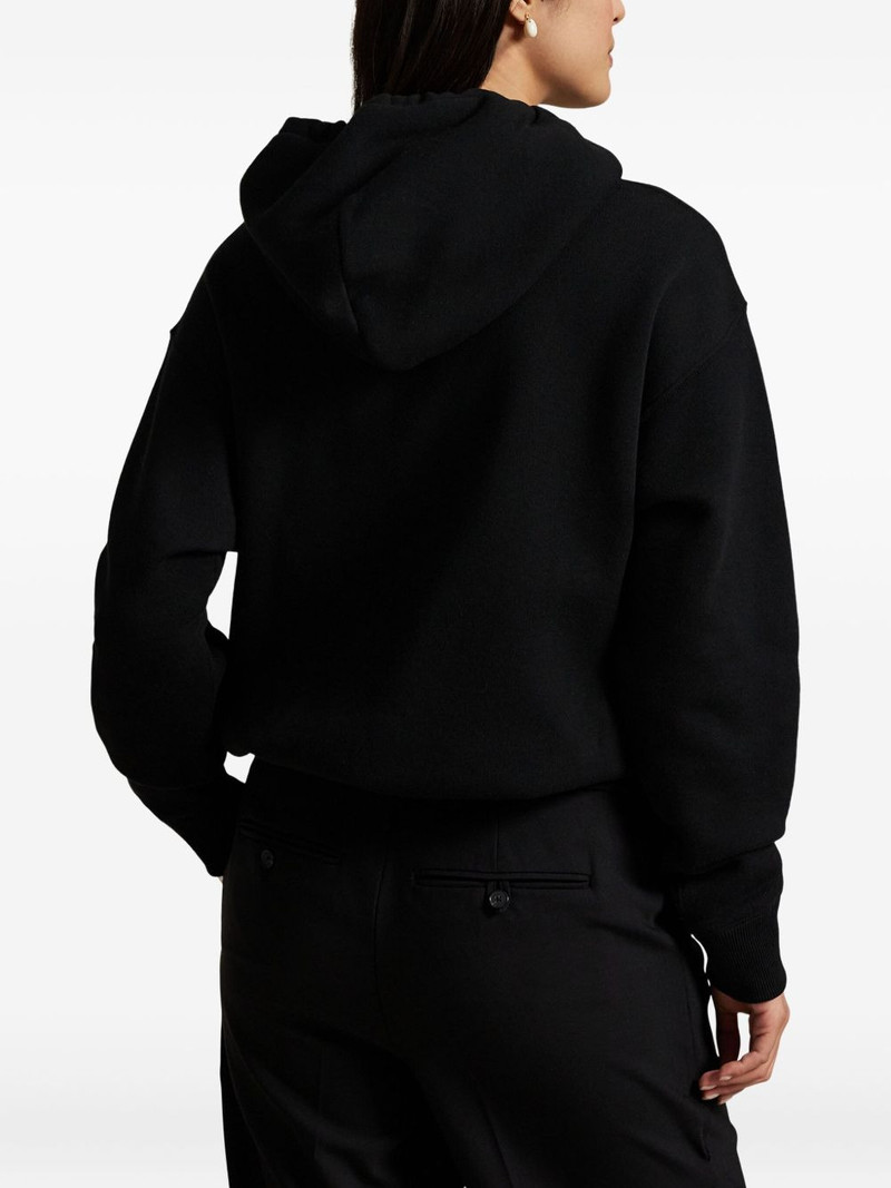 bear-print hoodie 4