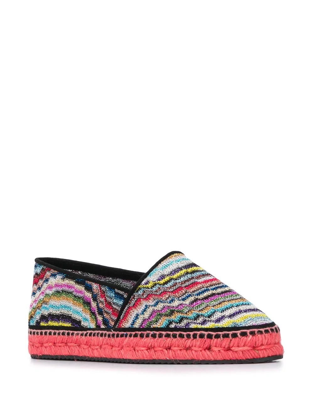 striped knitted espadrilles - 2