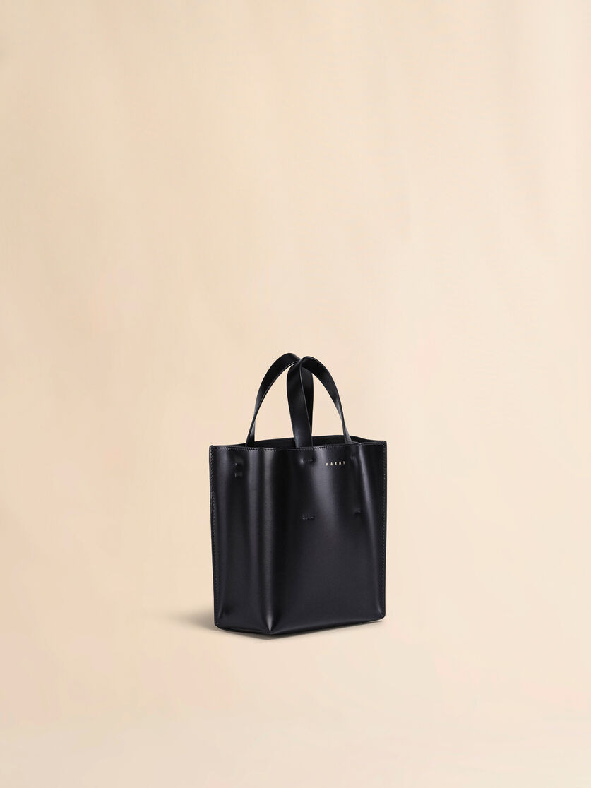 MUSEO MINI BAG IN BLACK LEATHER - 6