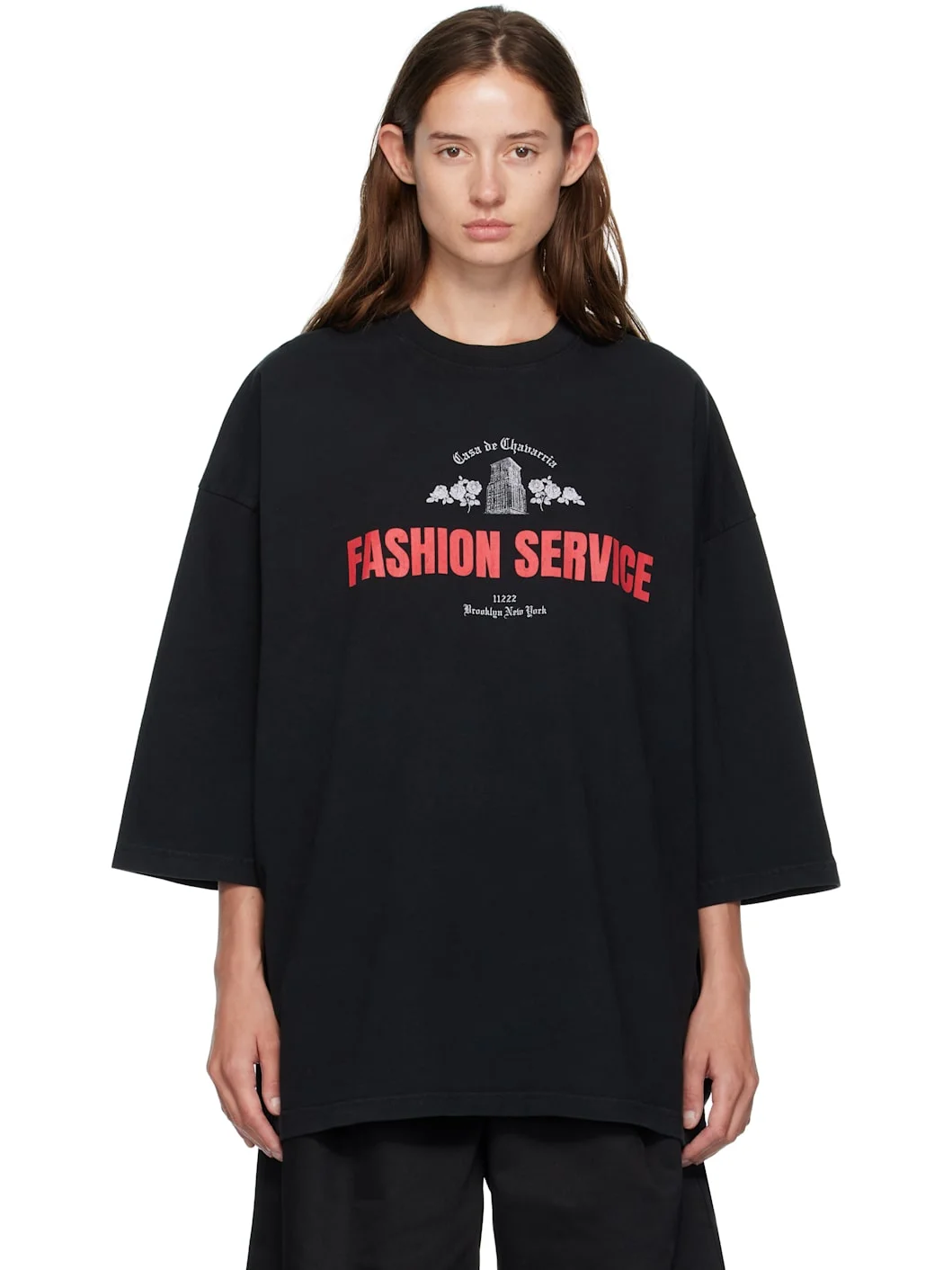 Black 'Casa de Chavarria' Buffalo T-shirt - 1