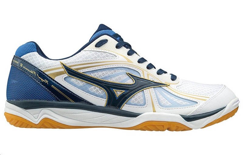 Mizuno Mizuno Wave Rider 25 Wide 'White Blue' V1GA173025 outlook