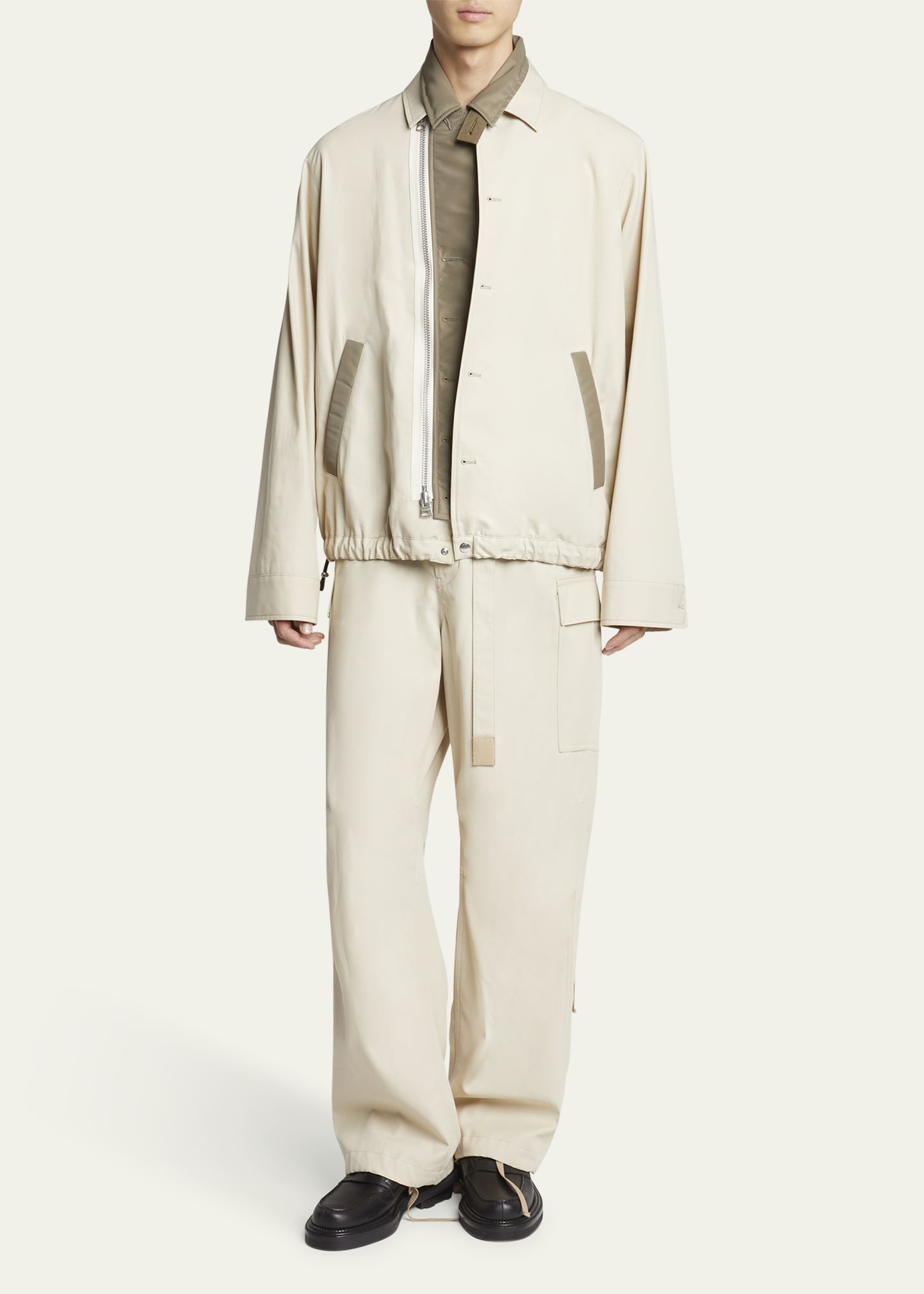 sacai Men's Twill Jacket with Insert | bergdorfgoodman
