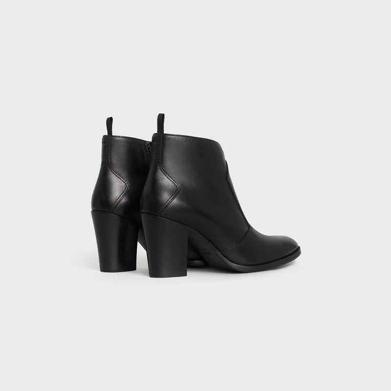CELINE PAGES CROPPED ZIPPED BOOT  IN  SHINY CALFSKIN 3