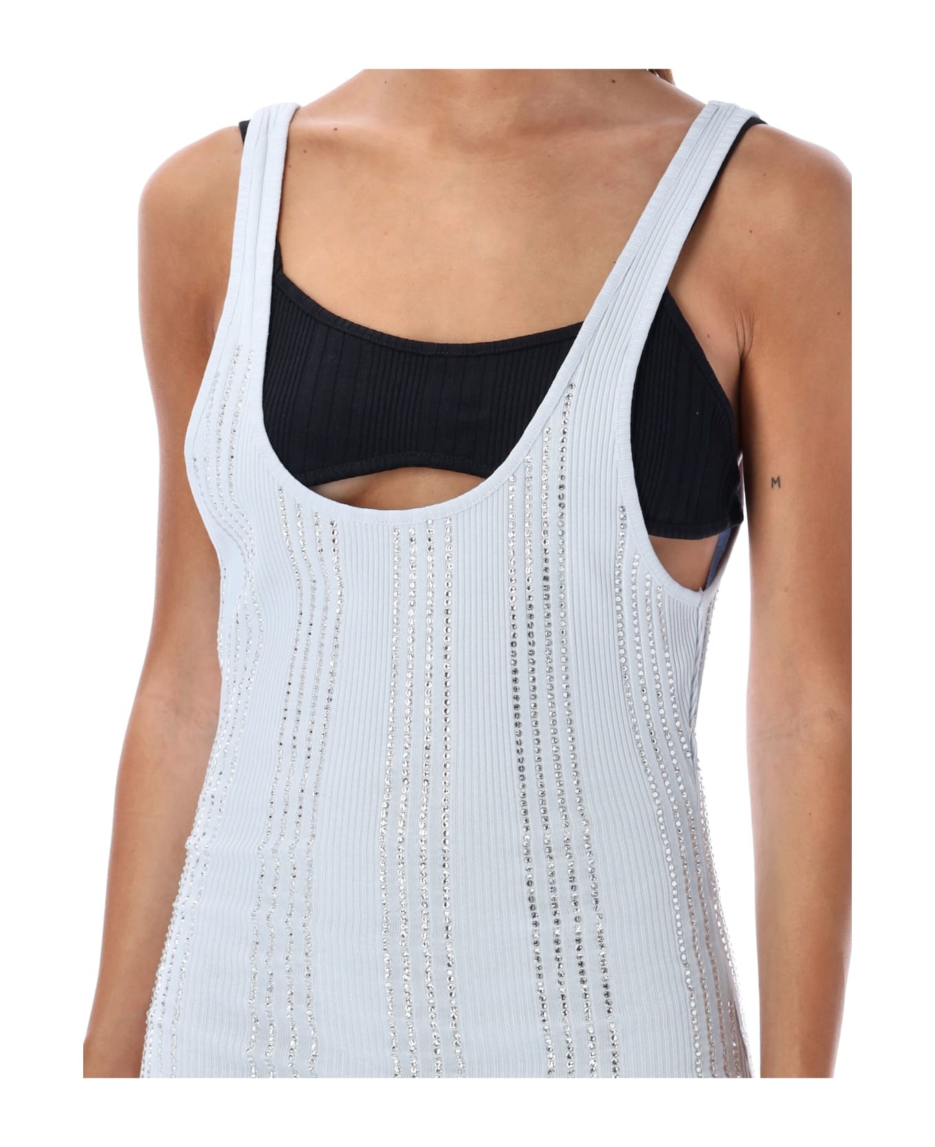 Jersey Mini Dress Strass - 3