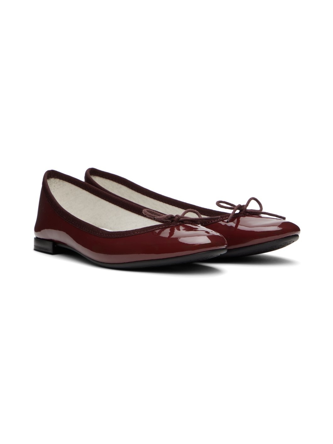 SSENSE Exclusive Burgundy Cendrillon Ballerina Flats - 4