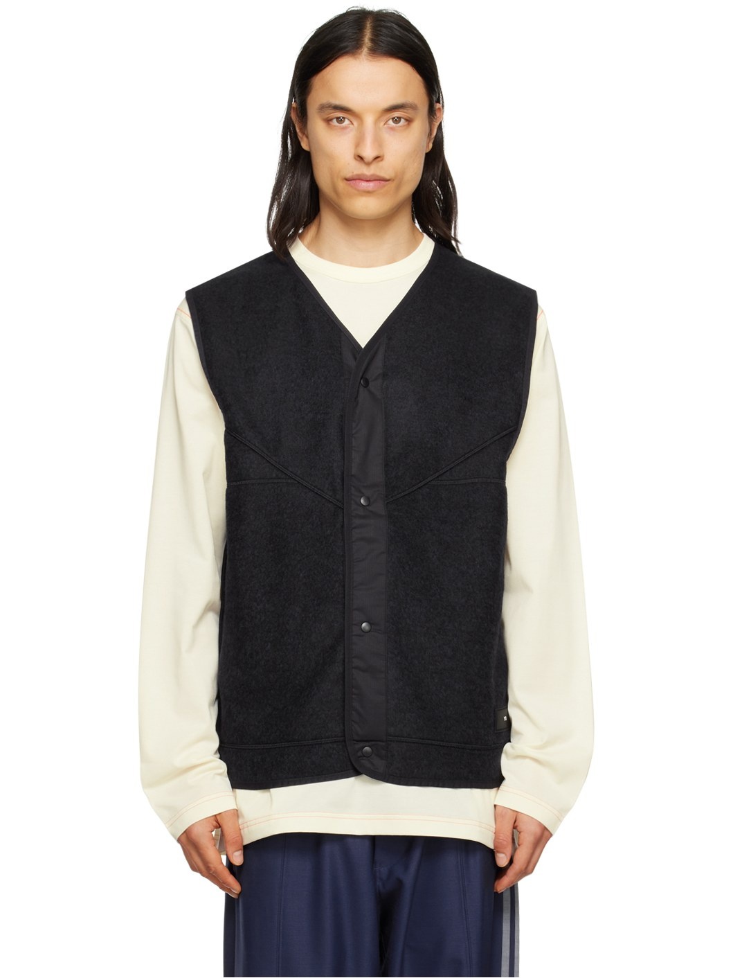 Black Vented Vest - 1