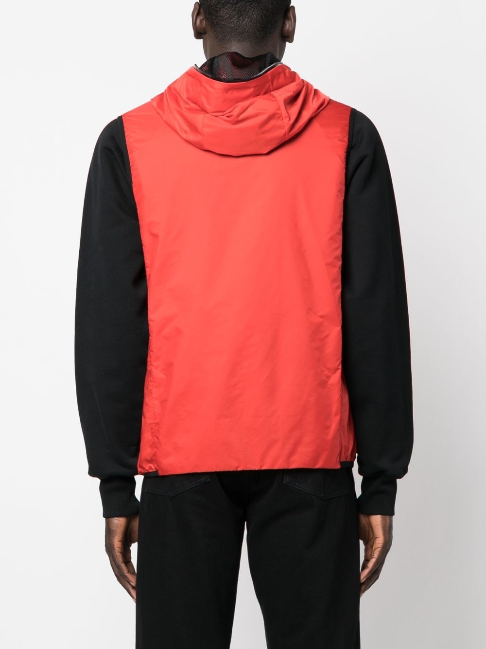 logo-patch sleeveless jacket - 4