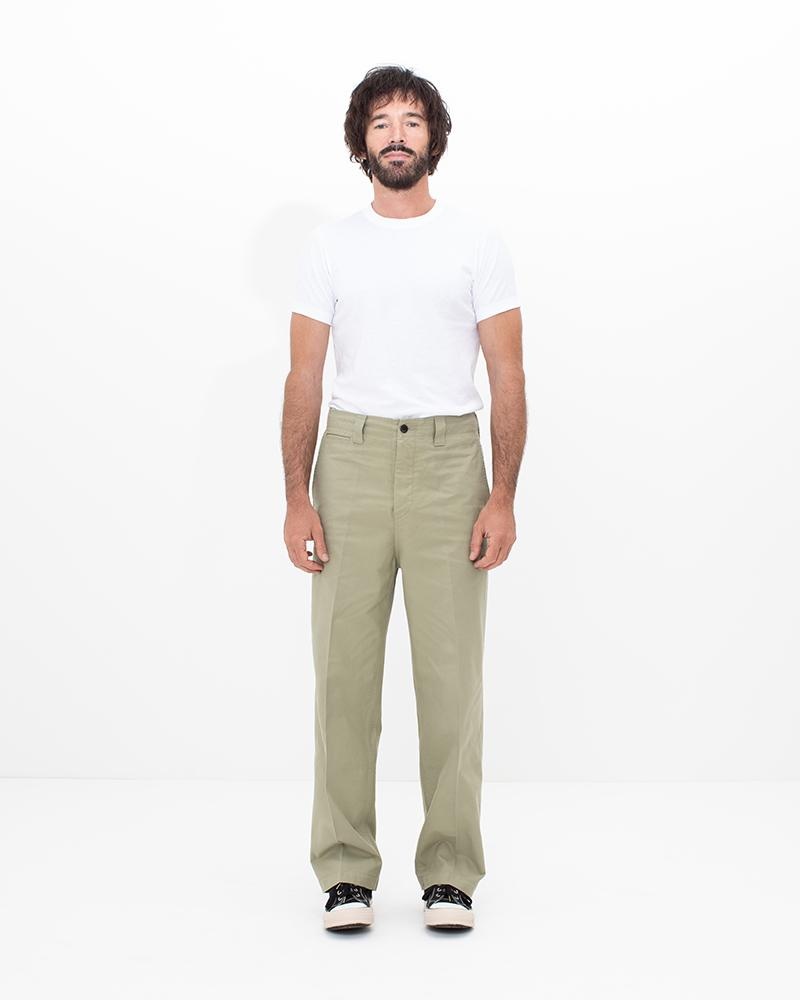 WIDE CHINO PANTS BEIGE - 2