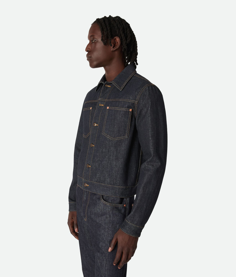 Bottega Veneta Raw Indigo Denim Jacket outlook