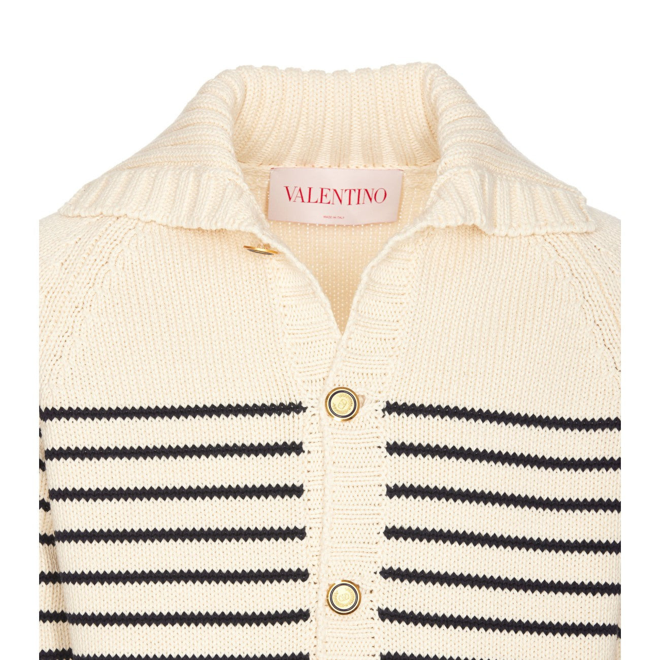 Valentino Garavani Men Striped Cardigan - 4
