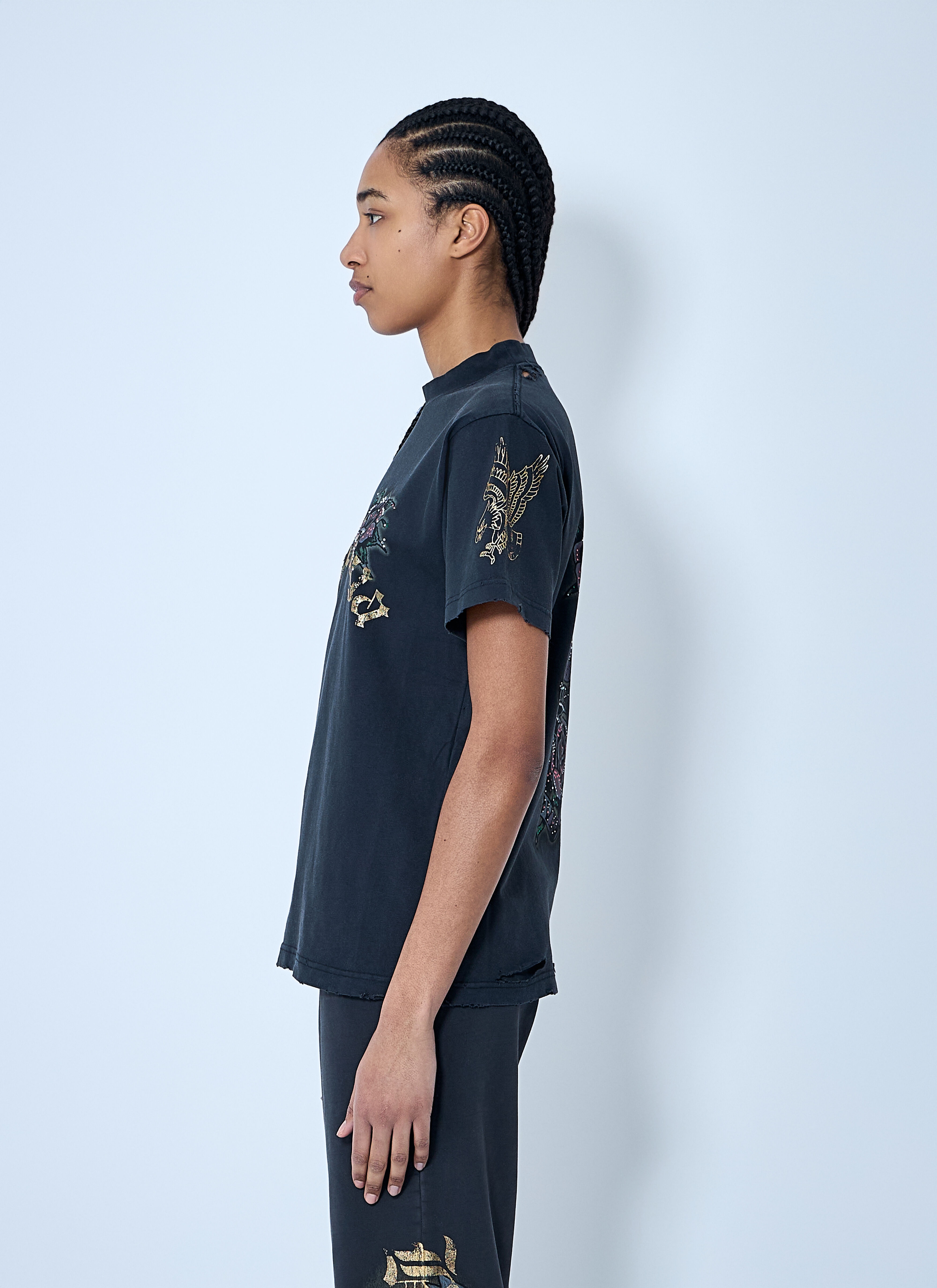 Tacky Tattoo Logo Motif T-Shirt - 3