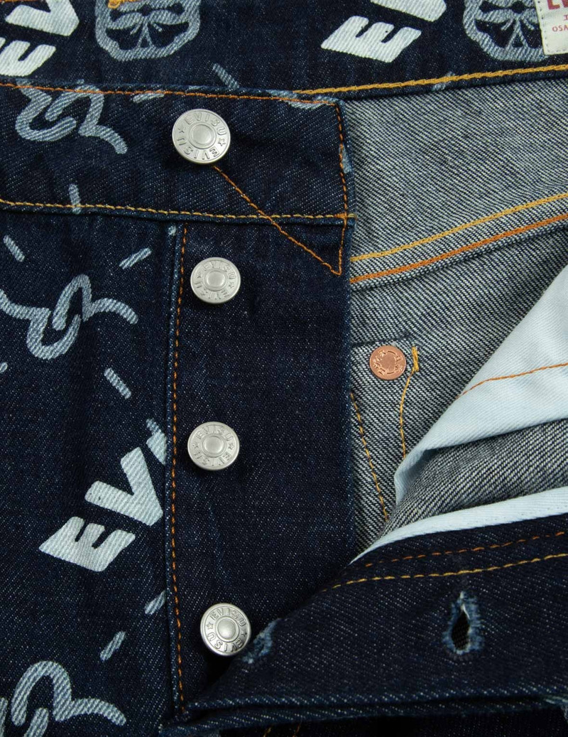 MONOGRAM PRINT DENIM SHORTS 10