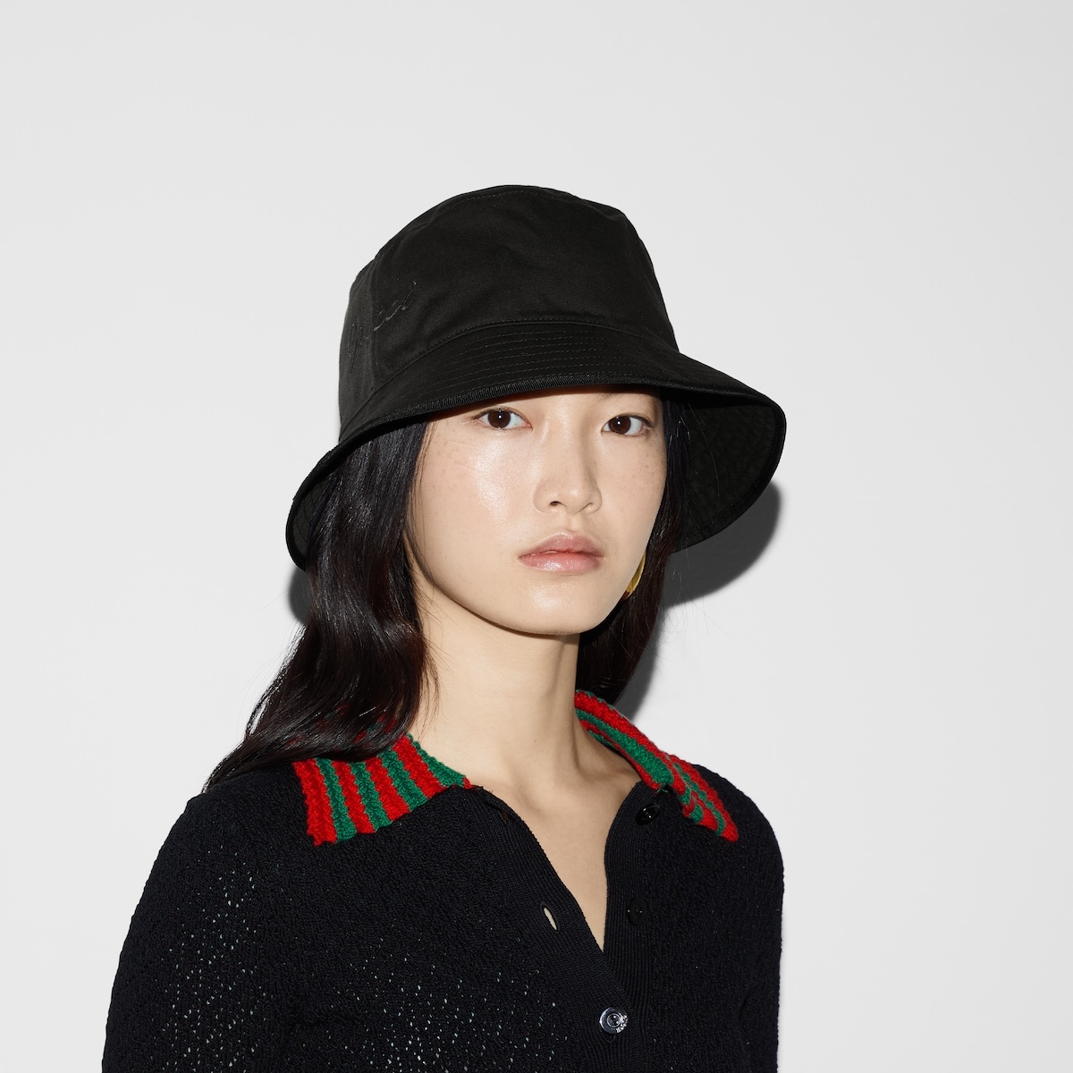 Cotton bucket hat with embroidery - 3