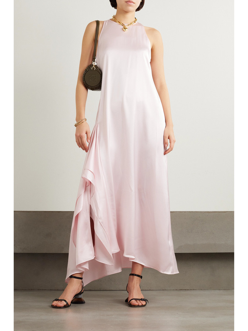 JW Anderson Asymmetric Draped Duchesse-satin Maxi Dress outlook