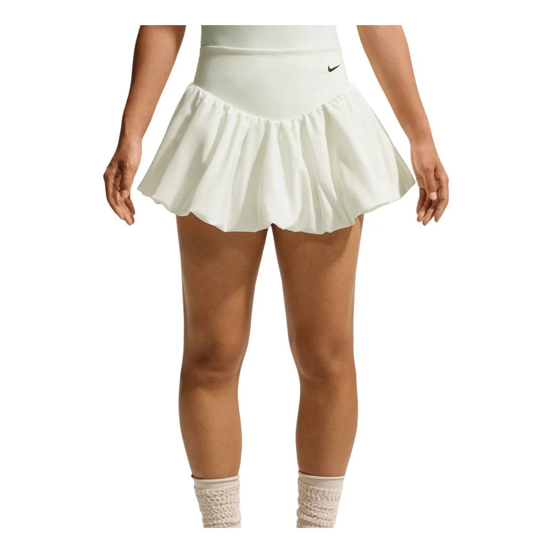 (WMNS) Nike One Dri-FIT 2-in-1 Bubble Skirt Asia Sizing 'Sail Black' IU1418-133 - 1