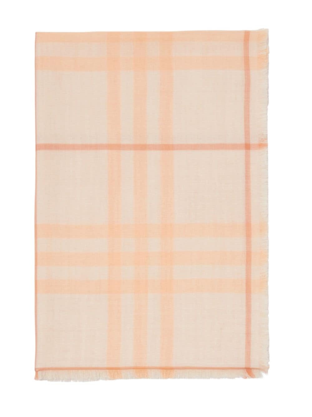 checkered reversible frayed scarf - 2