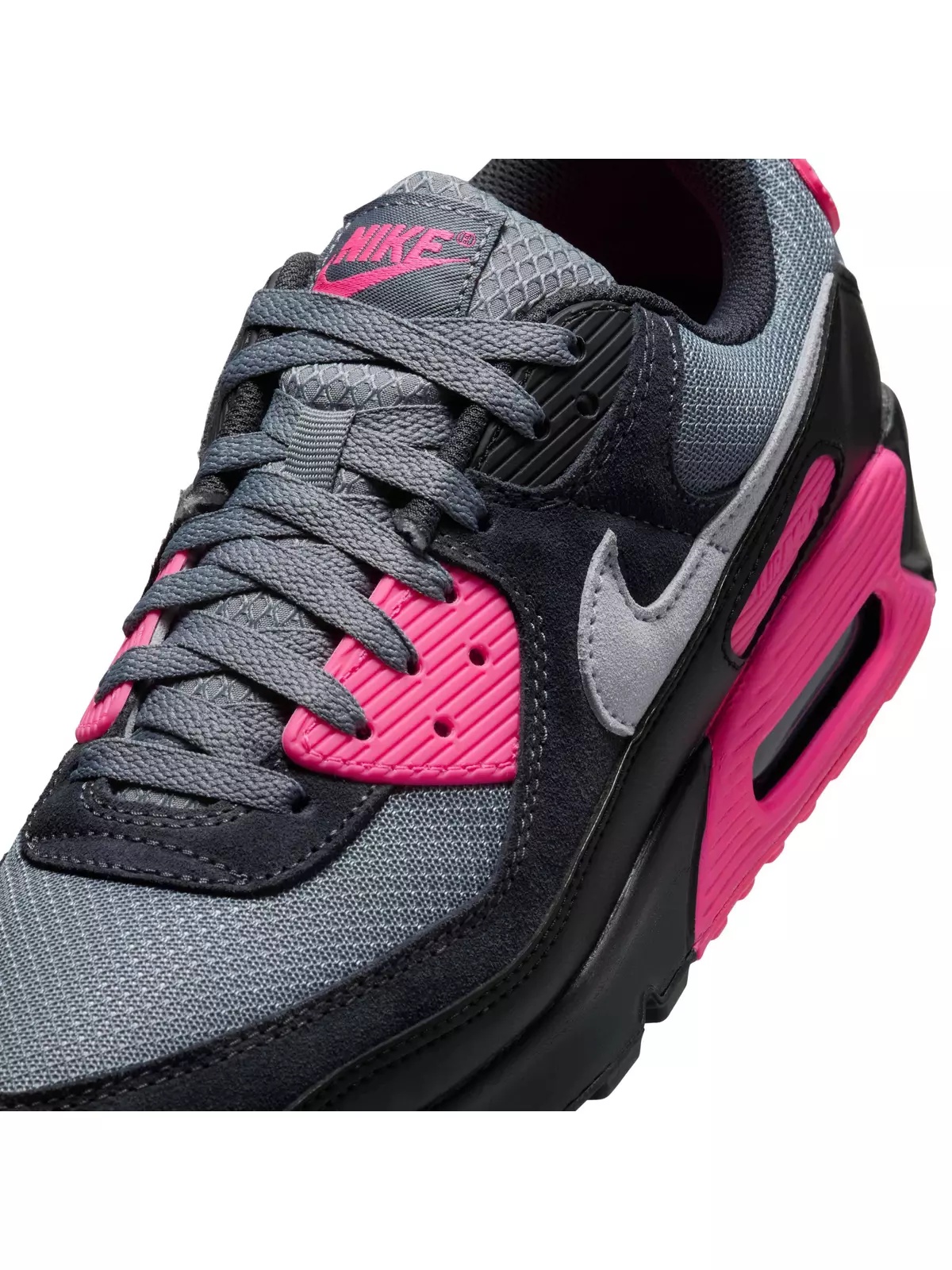 Air Max 90 "Cool Grey/Hyper Pink/Black/Wolf Grey" Men's Shoe - 7
