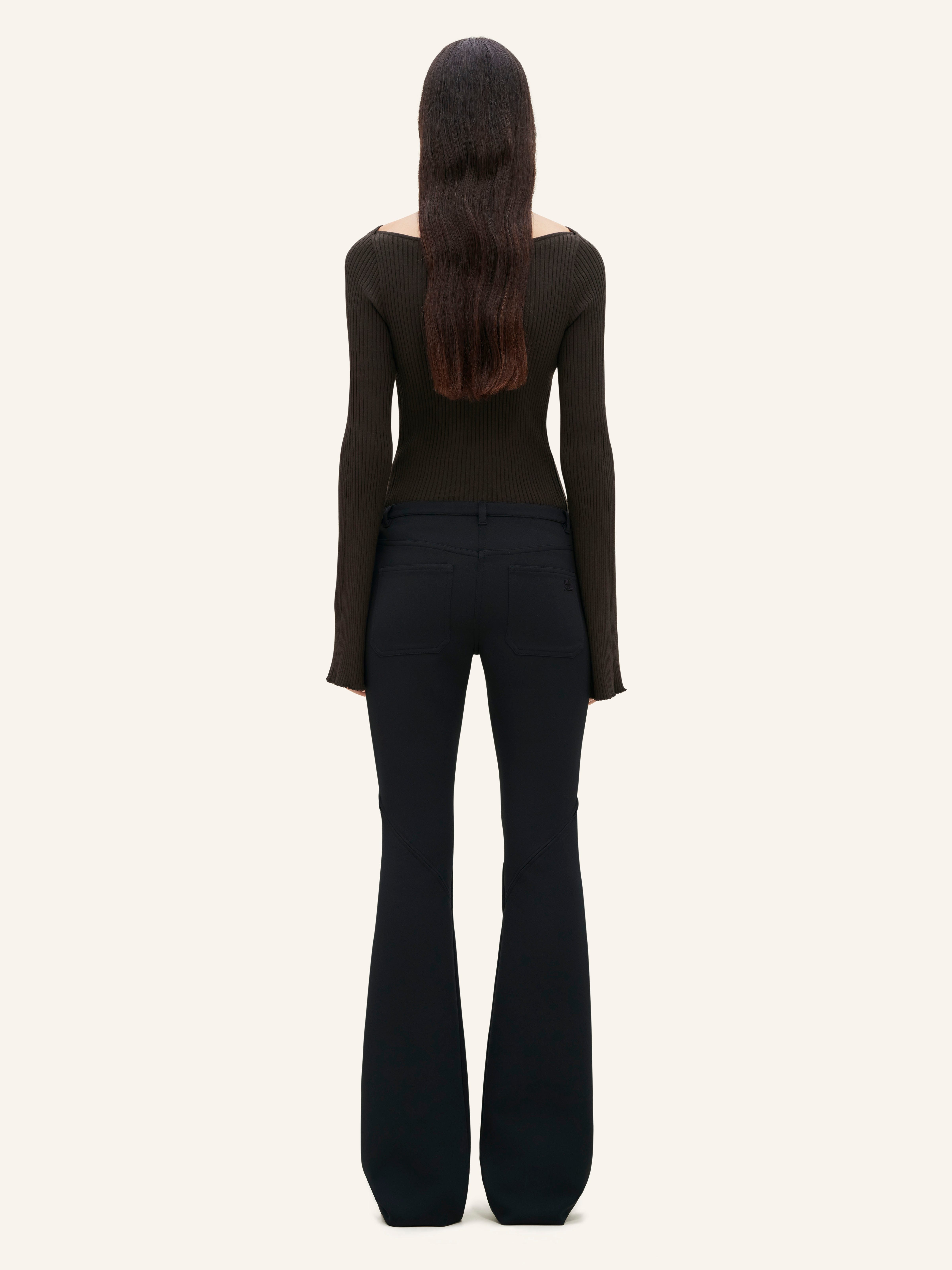 ELLIPSE ZIPPED TWILL PANTS - 5