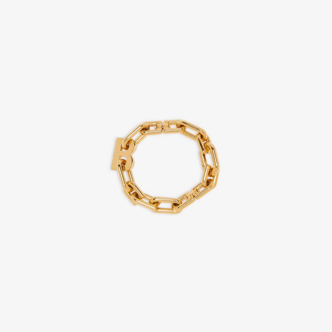 B Chain Thin Bracelet in Gold - 3