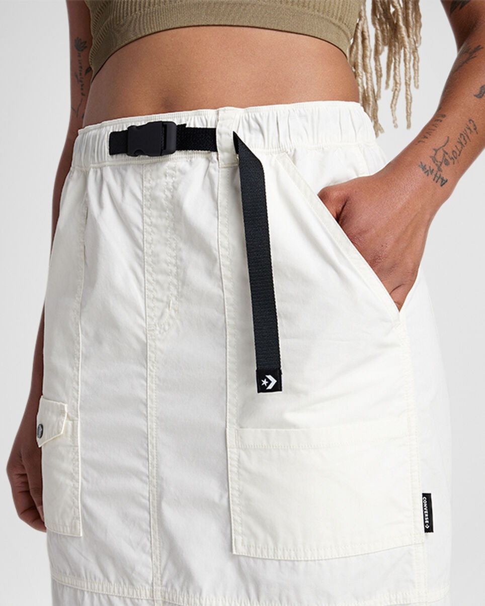 Long Woven Cargo Skirt - 5