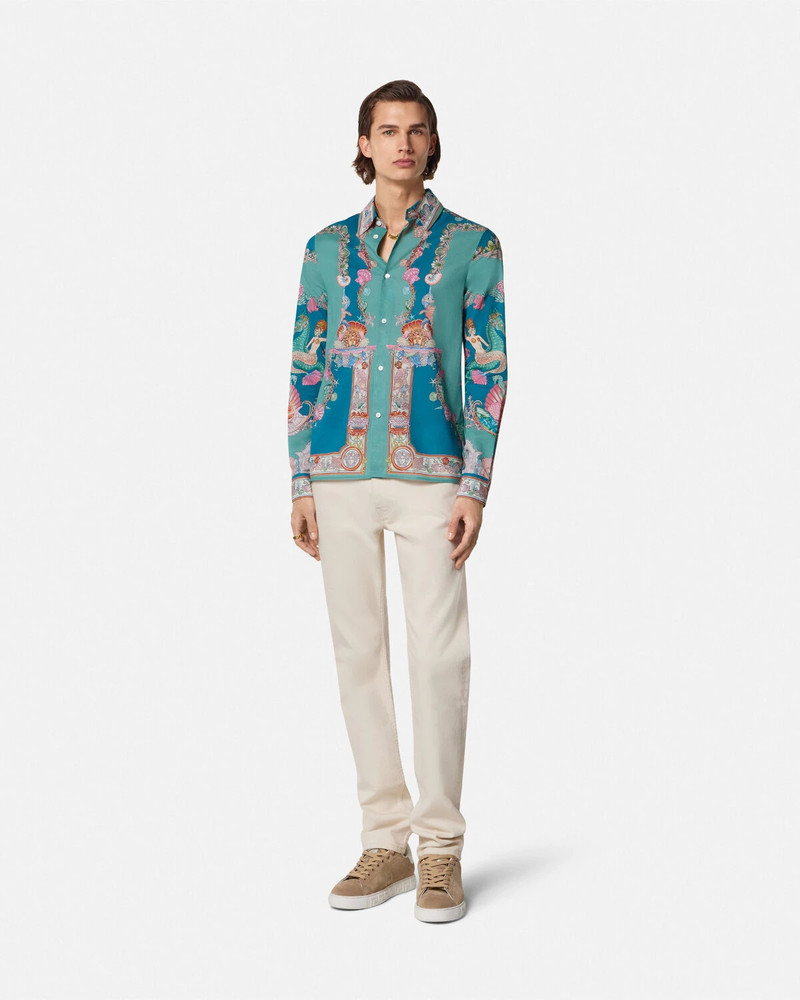VERSACE Coral Theatre Cotton Shirt outlook