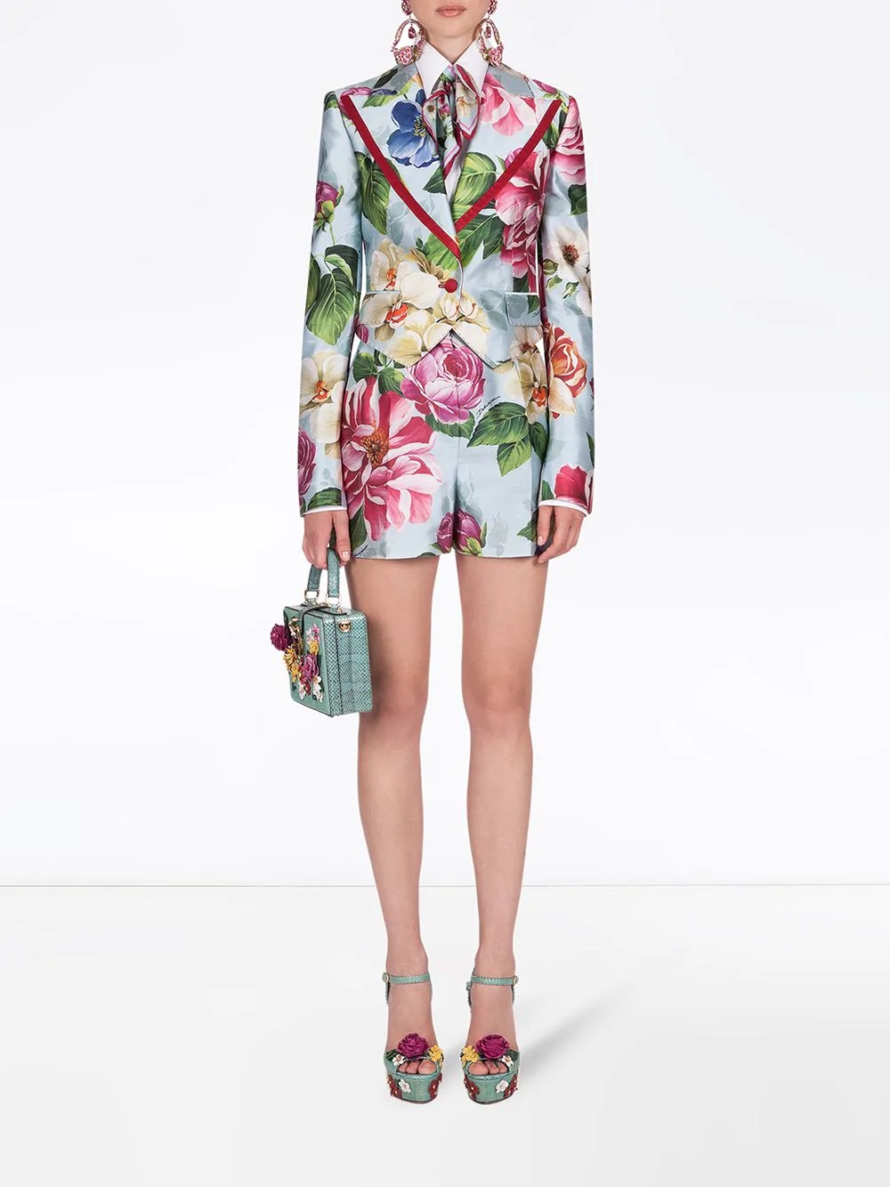 floral-print Spencer jacket - 2