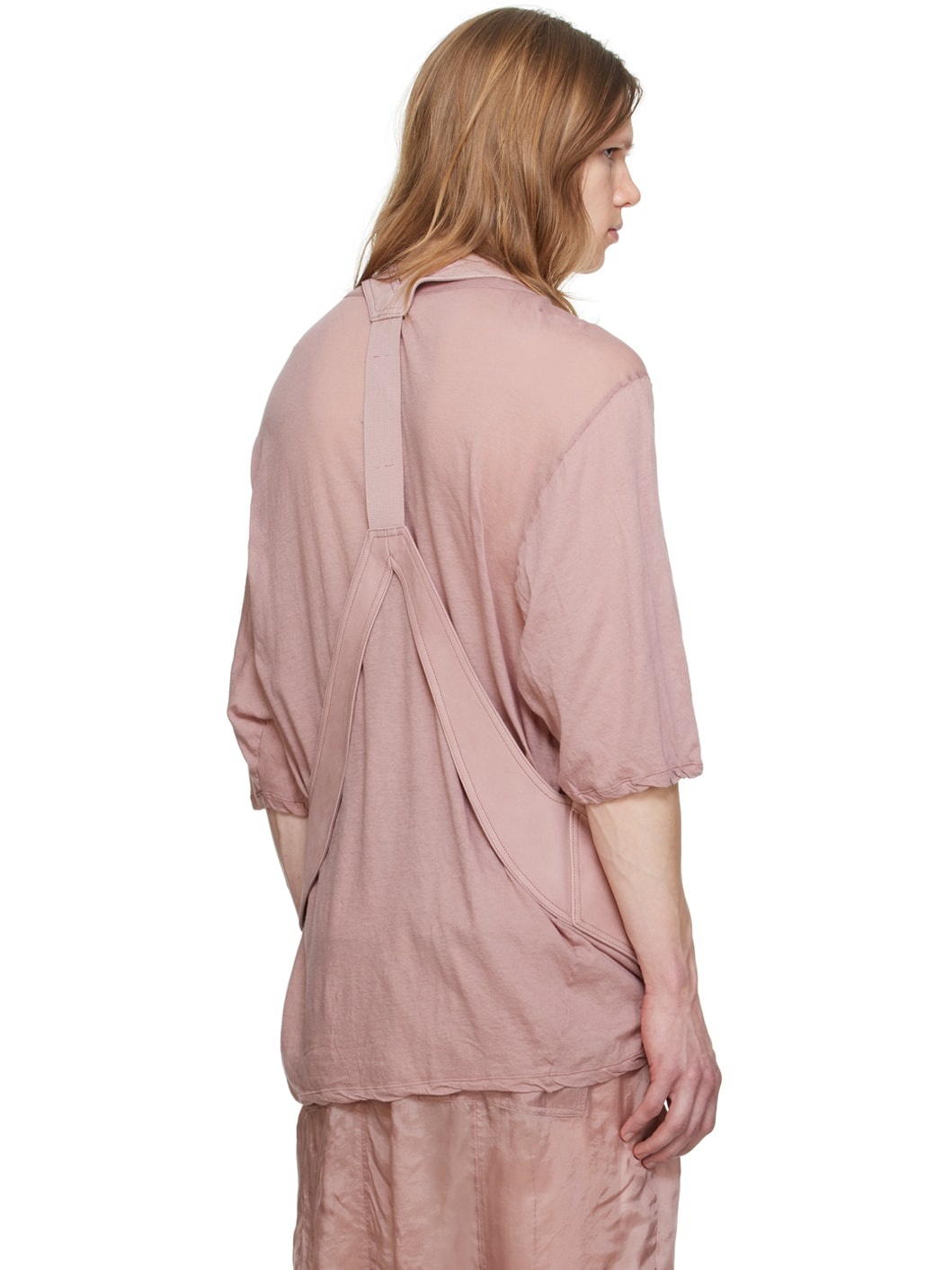 Pink Bauhaus Leather Vest - 3