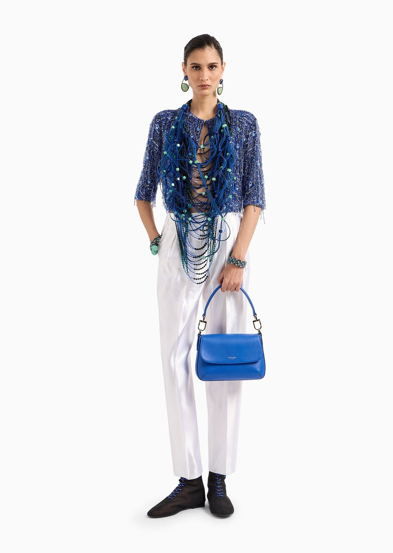 Small la Prima Soft handbag in nappa leather 7