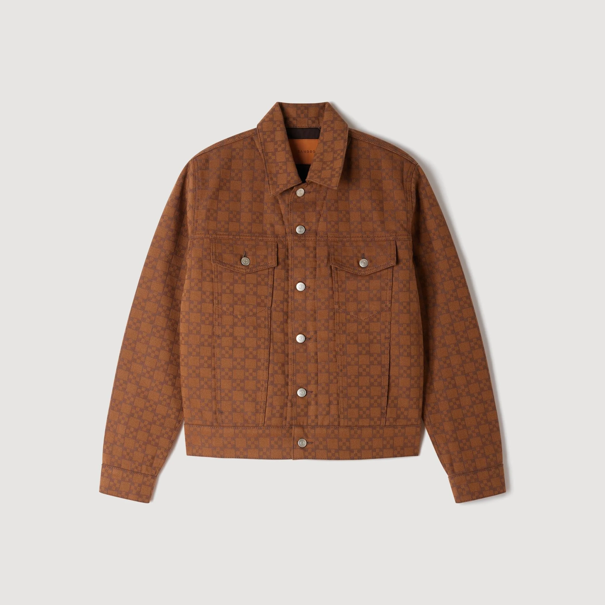 SQUARE CROSS DENIM JACKET - 1