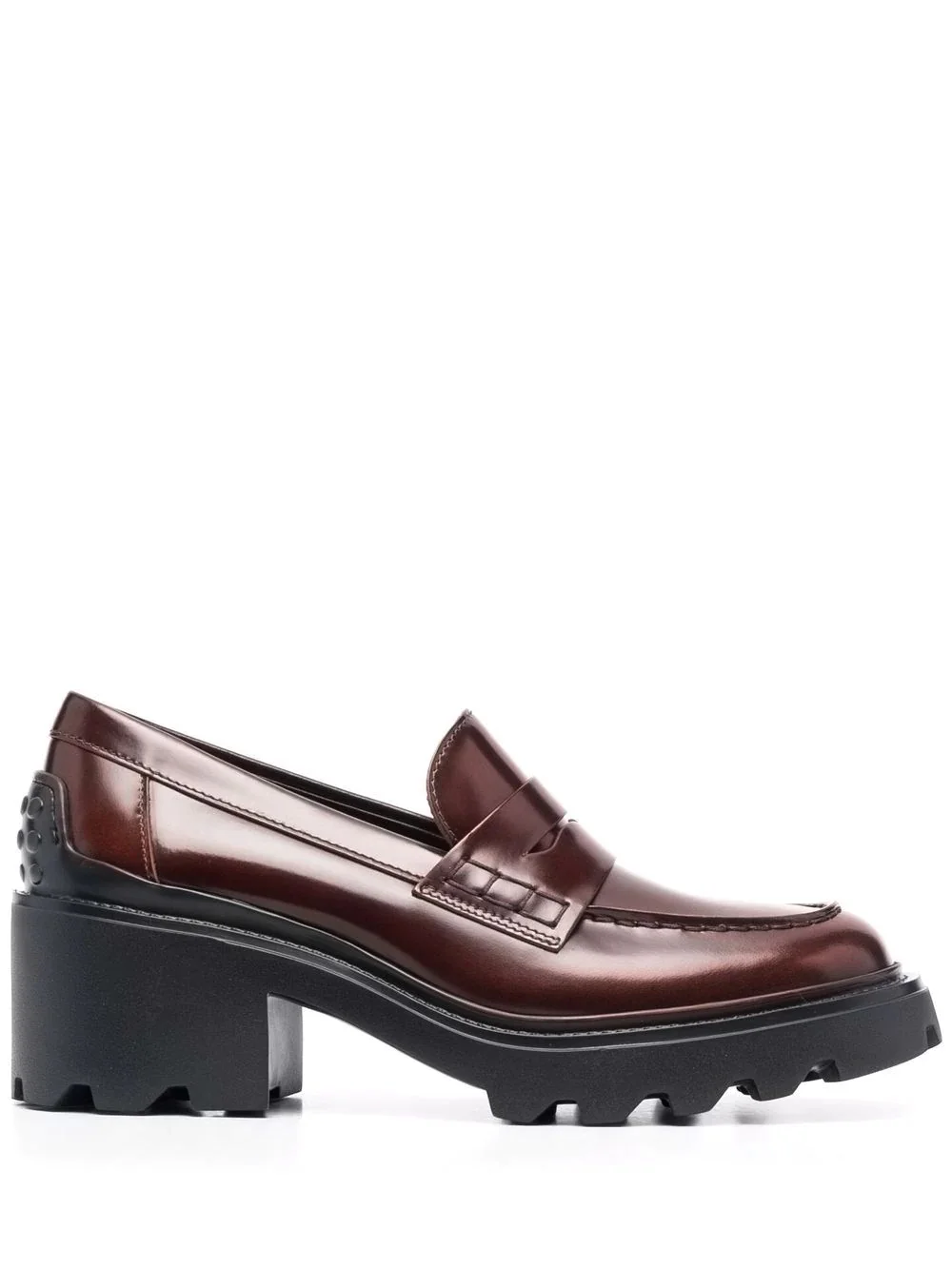leather penny loafers - 1