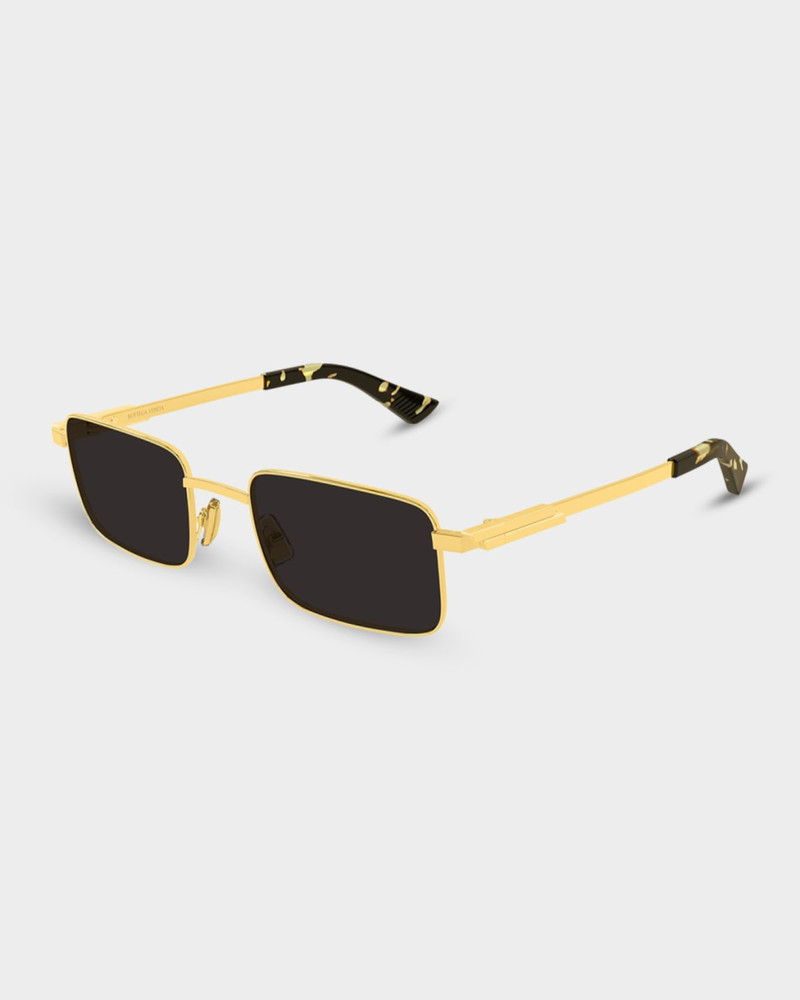 Bottega Veneta Men & apos;s BV1469S-001 Metal Rectangle Sunglasses outlook