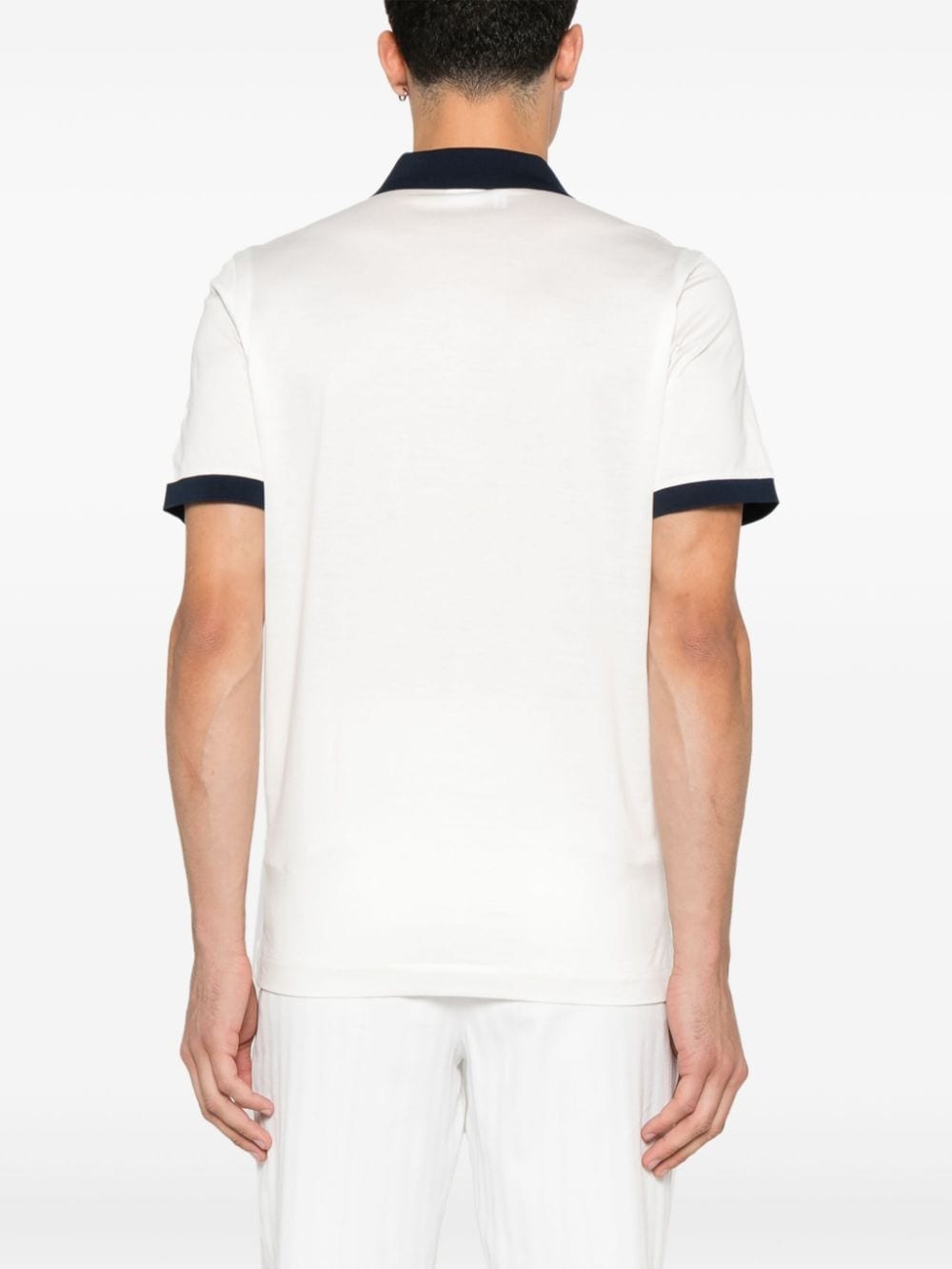 logo-embroidered polo shirt - 3