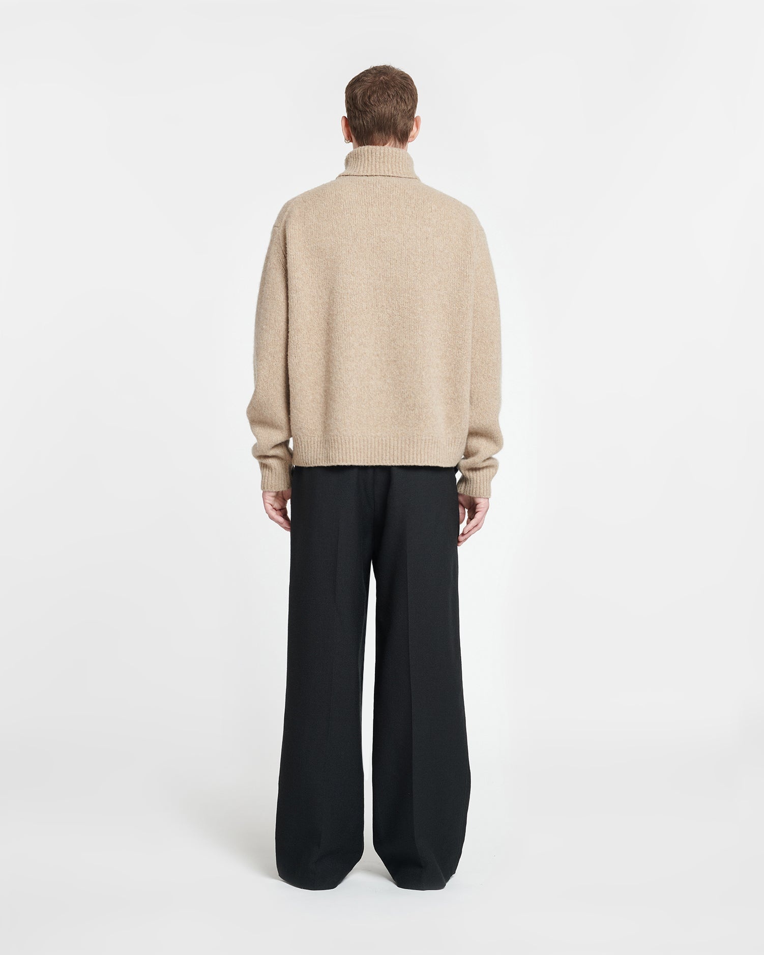 Brushed Merino Turtleneck Sweater - 3