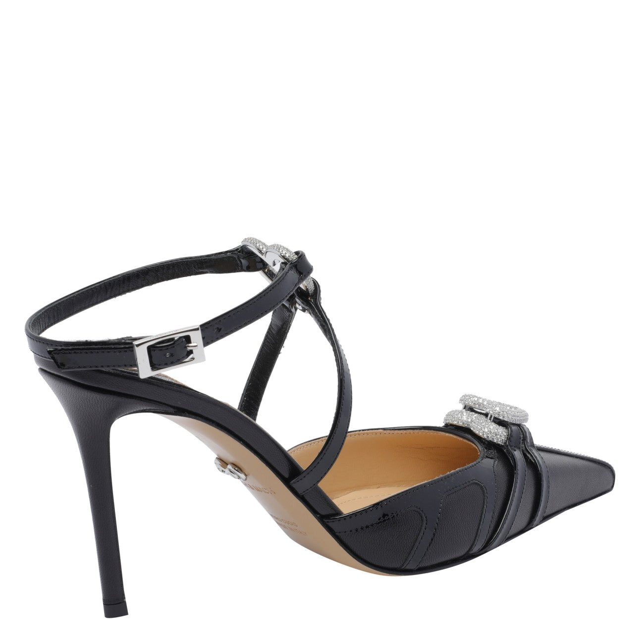 Mach & Mach Women Double Heart Heeled Slingback - 4